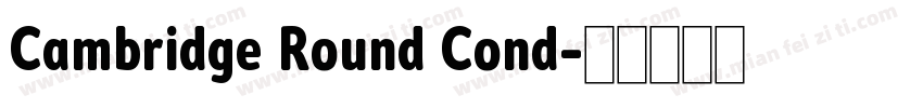 Cambridge Round Cond字体转换